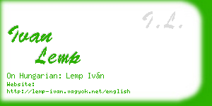 ivan lemp business card